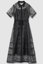 【アルアバイル/allureville】の【Loulou Willoughby】オーガンジーフラワー刺繍ワンピース ブラック|ID: prp329100004589630 ipo3291000000032562653