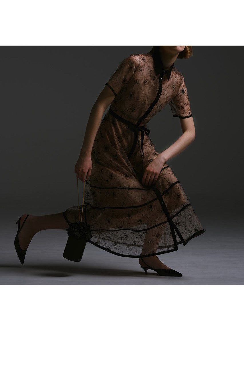 【アルアバイル/allureville】の【Loulou Willoughby】オーガンジーフラワー刺繍ワンピース 人気、トレンドファッション・服の通販 founy(ファニー) 　ファッション　Fashion　レディースファッション　Ladies' Fashion Online　ワンピース　Dress　チュニック　Tunic　オーガンジー　Organdy　グラデーション　Gradation　チュニック　Tunic　ヌーディ　Nudie　フラワー　Flower　ロング　Long　NEW・新作・新着・新入荷　New Arrivals　other-7|ID: prp329100004589630 ipo3291000000032562659