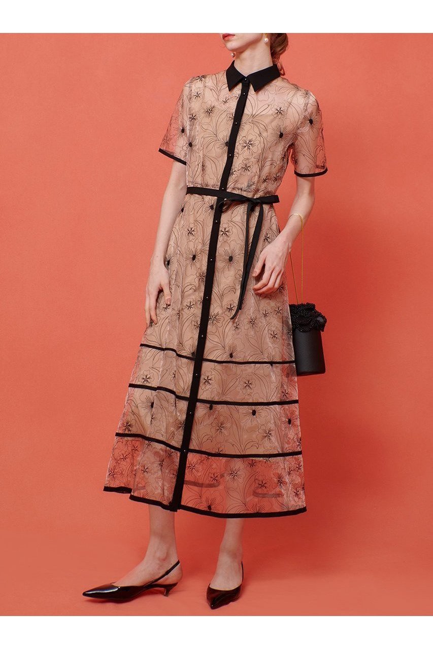 【アルアバイル/allureville】の【Loulou Willoughby】オーガンジーフラワー刺繍ワンピース 人気、トレンドファッション・服の通販 founy(ファニー) 　ファッション　Fashion　レディースファッション　Ladies' Fashion Online　ワンピース　Dress　チュニック　Tunic　オーガンジー　Organdy　グラデーション　Gradation　チュニック　Tunic　ヌーディ　Nudie　フラワー　Flower　ロング　Long　NEW・新作・新着・新入荷　New Arrivals　other-8|ID: prp329100004589630 ipo3291000000032562660
