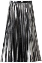 【アルアバイル/allureville】のメタリック切替プリーツスカート シルバー|ID: prp329100004590578 ipo3291000000036117324