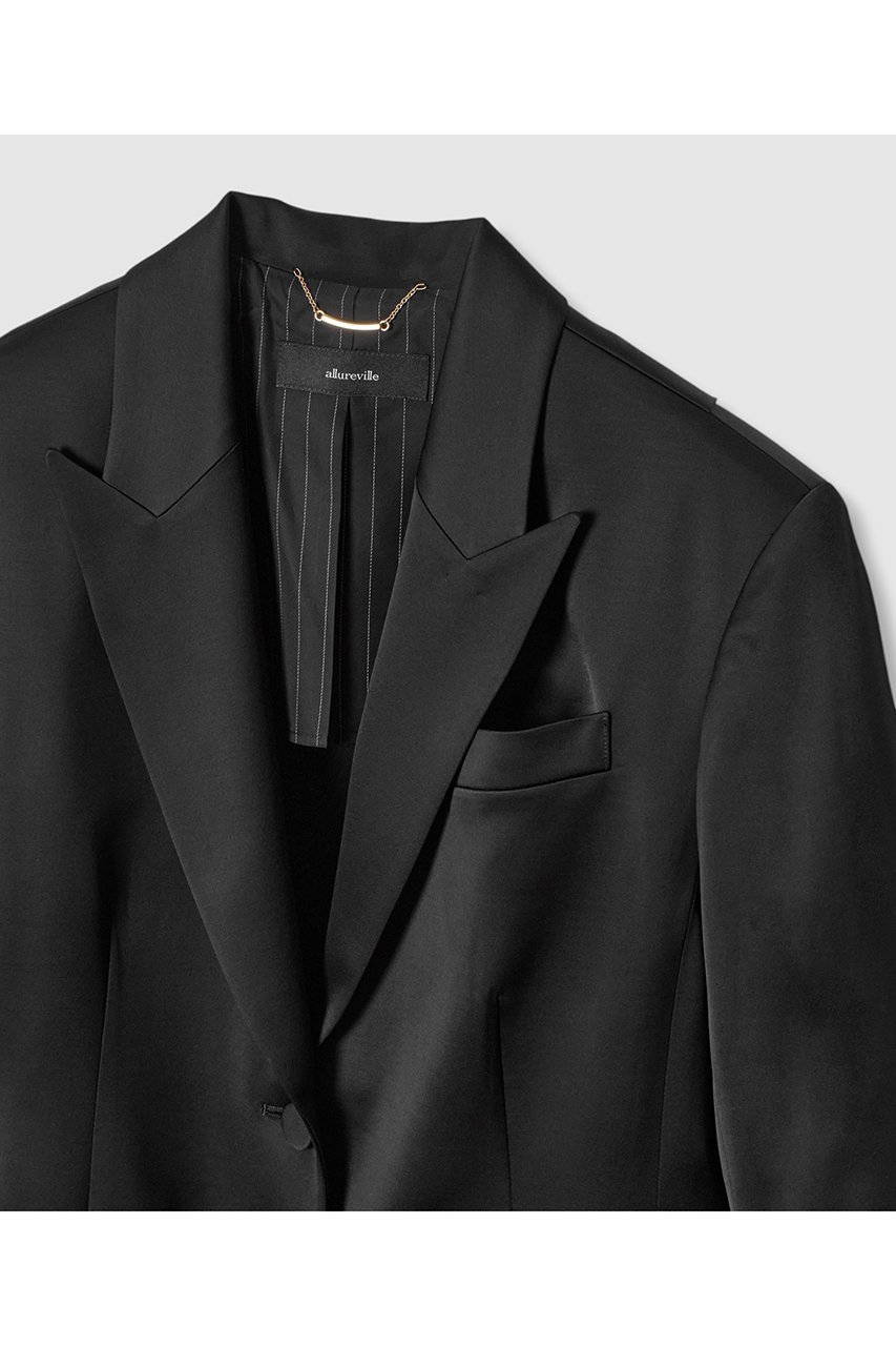 【アルアバイル/allureville】のバックレイヤードジャケット 人気、トレンドファッション・服の通販 founy(ファニー) 　ファッション　Fashion　レディースファッション　Ladies' Fashion Online　アウター　Coat Outerwear　ジャケット　Jackets　オケージョン　Occasion　サテン　Satin　ジャケット　Jacket　フォーマル　Formal　マニッシュ　Mannish　エレガント 上品　Elegant　NEW・新作・新着・新入荷　New Arrivals　other-3|ID: prp329100004590581 ipo3291000000032573505