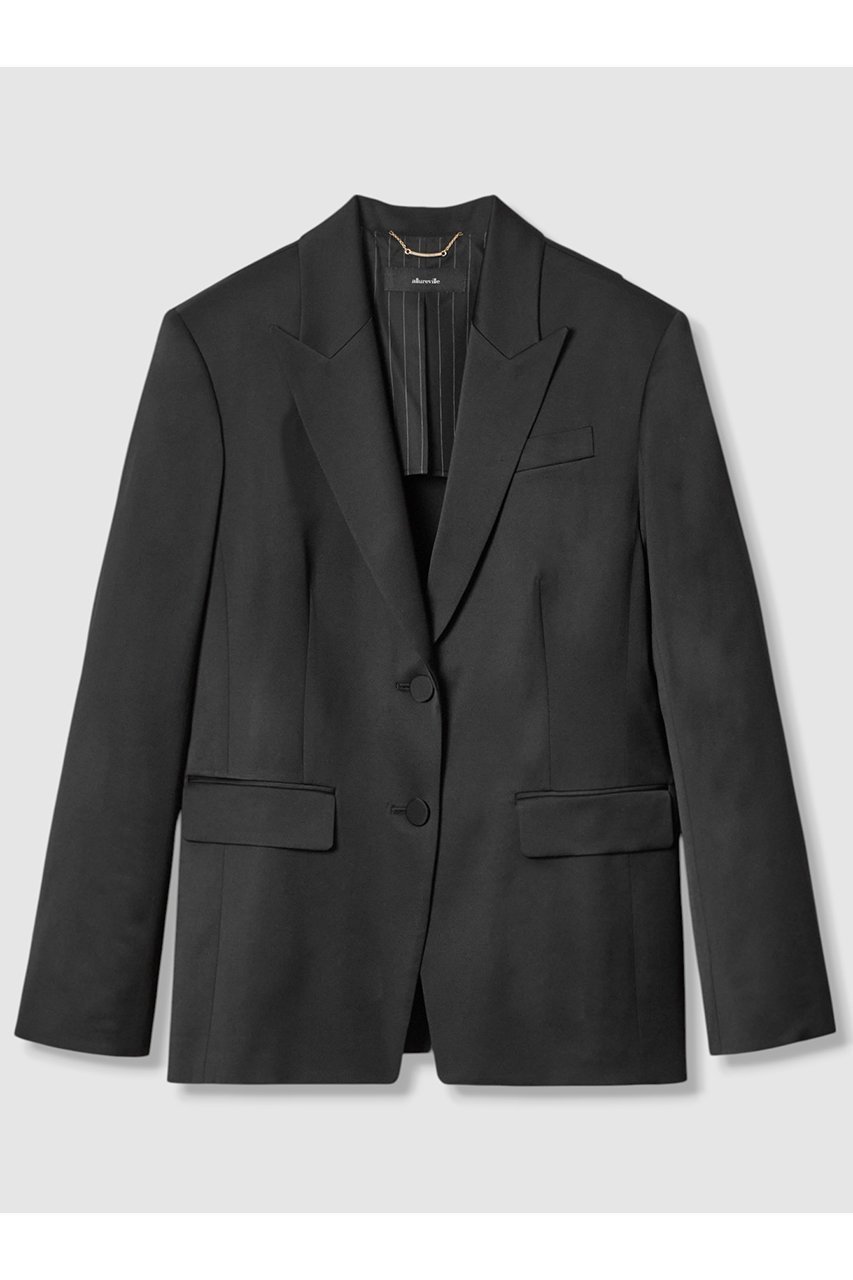 【アルアバイル/allureville】のバックレイヤードジャケット 人気、トレンドファッション・服の通販 founy(ファニー) 　ファッション　Fashion　レディースファッション　Fashion for Women　アウター　Coat / Outerwear Collection　レディースジャケット・軽アウター　Jackets　オケージョン　Occasion Wear　サテン　Satin, Glossy Fabric　ジャケット　Jacket, Outerwear　フォーマル　Formal, Dressy　マニッシュ　Mannish, Boyish　エレガント 上品　Elegant　 other-1|ID: prp329100004590581 ipo3291000000035580158