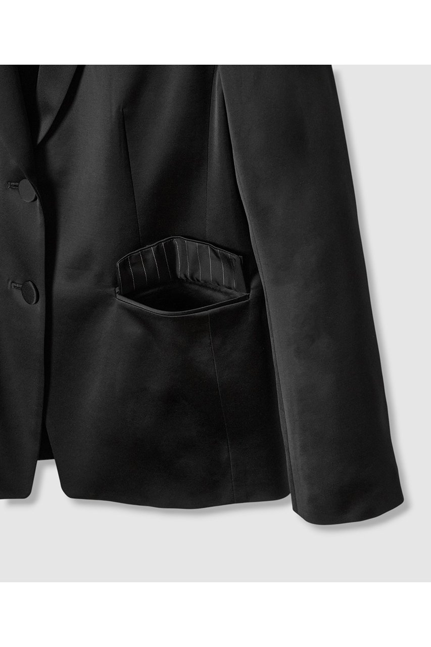 【アルアバイル/allureville】のバックレイヤードジャケット 人気、トレンドファッション・服の通販 founy(ファニー) 　ファッション　Fashion　レディースファッション　Fashion for Women　アウター　Coat / Outerwear Collection　レディースジャケット・軽アウター　Jackets　オケージョン　Occasion Wear　サテン　Satin, Glossy Fabric　ジャケット　Jacket, Outerwear　フォーマル　Formal, Dressy　マニッシュ　Mannish, Boyish　エレガント 上品　Elegant　other-4|ID: prp329100004590581 ipo3291000000035580162