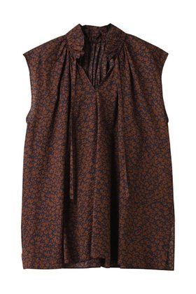 【ハウス オブ ロータス/HOUSE OF LOTUS】 ウェーブプリントギャザーノースリーブブラウス人気、トレンドファッション・服の通販 founy(ファニー) ファッション Fashion レディースファッション Fashion for Women トップス・カットソー Cut & Sew Tops キャミソール&ノースリーブ Camisoles & Sleeveless Tops シャツ・ブラウス・オフィスカジュアル Elegant Blouses & Button-Ups ギャザー Gathered, Ruffled サッカー Seersucker, Summer Fabric スリット Slit, Slit Detail ノースリーブ Sleeveless, No-Sleeve フリル Frill, Ruffle プリント Print, Printed Pattern モザイク Mosaic, Geometric Pattern 夏 Summer |ID:prp329100004592173