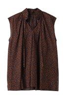 【ハウス オブ ロータス/HOUSE OF LOTUS】のウェーブプリントギャザーノースリーブブラウス 人気、トレンドファッション・服の通販 founy(ファニー) ファッション Fashion レディースファッション Fashion for Women トップス・カットソー Cut & Sew Tops キャミソール&ノースリーブ Camisoles & Sleeveless Tops シャツ・ブラウス・オフィスカジュアル Elegant Blouses & Button-Ups ギャザー Gathered, Ruffled サッカー Seersucker, Summer Fabric スリット Slit, Slit Detail ノースリーブ Sleeveless, No-Sleeve フリル Frill, Ruffle プリント Print, Printed Pattern モザイク Mosaic, Geometric Pattern 夏 Summer |ID:prp329100004592173