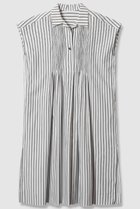 【ハウス オブ ロータス/HOUSE OF LOTUS】のストライプタックシャーリングワンピース 人気、トレンドファッション・服の通販 founy(ファニー) ファッション Fashion レディースファッション Fashion for Women ワンピース Dresses チュニック Tunic Tops & Dresses シャーリング Shirring, Ruched スキッパー Skipper, Open Collar ストライプ Stripe, Striped Pattern スリット Slit, Slit Detail スリーブ Sleeve, Long Sleeve / Short Sleeve チュニック Tunic, Long Top フレンチ French, French Style フロント Front, Front Design ブロード Broadcloth, Fine Cotton thumbnail ブラック|ID: prp329100004592176 ipo3291000000034515029