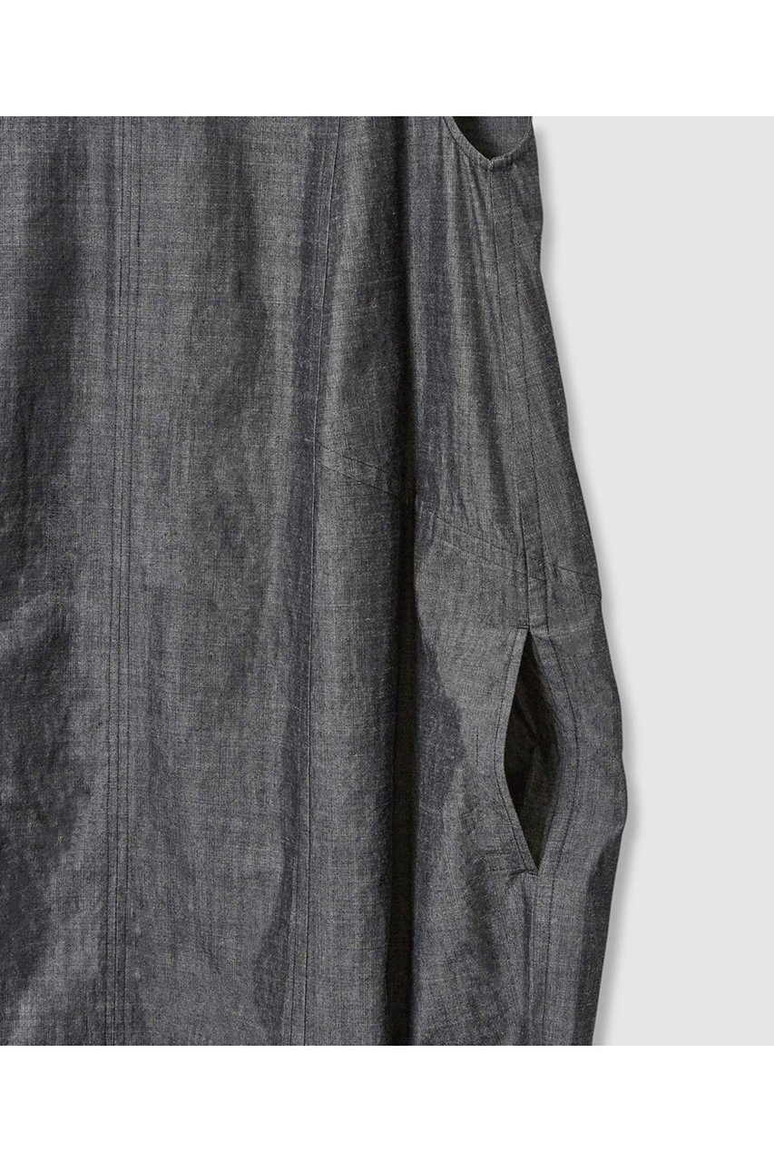 【ハウス オブ ロータス/HOUSE OF LOTUS】のシャンブレーデニムフォルムワンピース 人気、トレンドファッション・服の通販 founy(ファニー) 　ファッション　Fashion　レディースファッション　Fashion for Women　ワンピース　Dresses　チュニック　Tunic Tops & Dresses　インディゴ　Indigo Denim　シャンブレー　Chambray, Denim-Like Fabric　チュニック　Tunic, Long Top　フォルム　Silhouette, Form　フロント　Front, Front Design　ロング　Long, Long-Length　エレガント 上品　Elegant　other-4|ID: prp329100004592179 ipo3291000000034515045