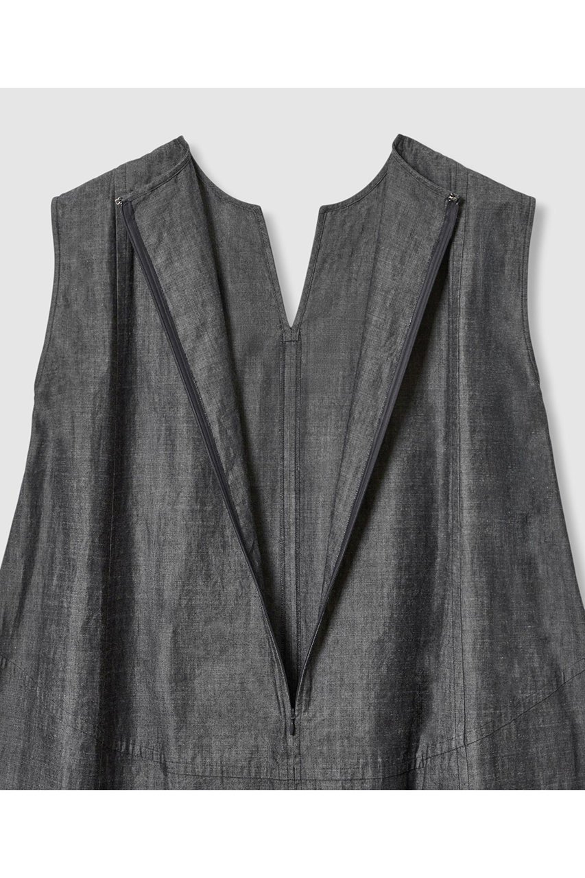 【ハウス オブ ロータス/HOUSE OF LOTUS】のシャンブレーデニムフォルムワンピース 人気、トレンドファッション・服の通販 founy(ファニー) 　ファッション　Fashion　レディースファッション　Fashion for Women　ワンピース　Dresses　チュニック　Tunic Tops & Dresses　インディゴ　Indigo Denim　シャンブレー　Chambray, Denim-Like Fabric　チュニック　Tunic, Long Top　フォルム　Silhouette, Form　フロント　Front, Front Design　ロング　Long, Long-Length　エレガント 上品　Elegant　other-5|ID: prp329100004592179 ipo3291000000034515046