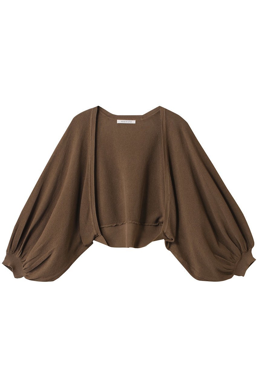 【ハウス オブ ロータス/HOUSE OF LOTUS】のバレリーナボレロ インテリア・キッズ・メンズ・レディースファッション・服の通販 founy(ファニー) 　ファッション　Fashion　レディースファッション　Ladies' Fashion Online　トップス・カットソー　Tops/Tshirt　ニット　Knit Tops　カーディガン　Cardigans　2025年　2025　2025-2026秋冬・A/W　Aw/Autumn/Winter/Fw/Fall/2025-2026　カーディガン　Cardigan　ボレロ　Bolero　ロング　Long　A/W・秋冬　Aw・Autumn/Winter・Fw・Fall-Winter　羽織　Haori　ブラウン|ID: prp329100004592193 ipo3291000000032601609