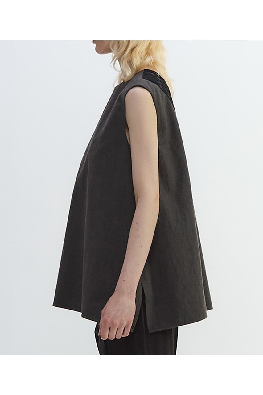 【プレインピープル/PLAIN PEOPLE】のコットンリネンラミーキャンバスチュニックブラウス 人気、トレンドファッション・服の通販 founy(ファニー) 　ファッション　Fashion　レディースファッション　Ladies' Fashion Online　トップス・カットソー　Tops/Tshirt　キャミソール / ノースリーブ　No Sleeves　シャツ/ブラウス　Shirts/Blouses　カッティング　Cutting　キャンバス　Canvas　チュニック　Tunic　ノースリーブ　No Sleeve　ランダム　Random　NEW・新作・新着・新入荷　New Arrivals　other-2|ID: prp329100004592194 ipo3291000000032601618
