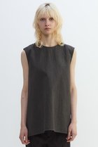 【プレインピープル/PLAIN PEOPLE】のコットンリネンラミーキャンバスチュニックブラウス グレー|ID: prp329100004592194 ipo3291000000036034609