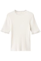 【アルアバイル/allureville】の【Loulou Willoughby】ハーフチューブラーリブニット 人気、トレンドファッション・服の通販 founy(ファニー) ファッション Fashion レディースファッション Ladies' Fashion Online トップス・カットソー Tops/Tshirt ニット Knit Tops プルオーバー Pullover 2025年 2025 2025-2026秋冬・A/W Aw/Autumn/Winter/Fw/Fall/2025-2026 スリーブ Sleeve ハーフ Half フェミニン Feminine フリル Frills ロング Long A/W・秋冬 Aw・Autumn/Winter・Fw・Fall-Winter |ID:prp329100004592208