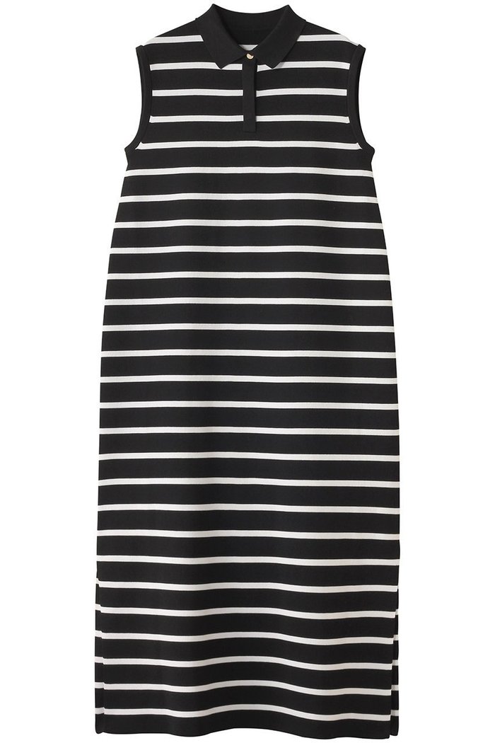 【アルアバイル/allureville】の【Loulou Willoughby】ポロニットロングワンピース インテリア・キッズ・メンズ・レディースファッション・服の通販 founy(ファニー) https://founy.com/ ファッション Fashion レディースファッション Fashion for Women ワンピース Dresses チュニック Tunic Tops & Dresses スタイリッシュ Stylish, Fashionable チュニック Tunic, Long Top ノースリーブ Sleeveless, No-Sleeve ベーシック Basic, Essential ボーダー Border, Stripe ロング Long, Long-Length |ID: prp329100004592209 ipo3291000000036239058