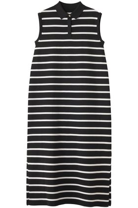 【アルアバイル/allureville】の【Loulou Willoughby】ポロニットロングワンピース 人気、トレンドファッション・服の通販 founy(ファニー) ファッション Fashion レディースファッション Fashion for Women ワンピース Dresses チュニック Tunic Tops & Dresses スタイリッシュ Stylish, Fashionable チュニック Tunic, Long Top ノースリーブ Sleeveless, No-Sleeve ベーシック Basic, Essential ボーダー Border, Stripe ロング Long, Long-Length |ID:prp329100004592209