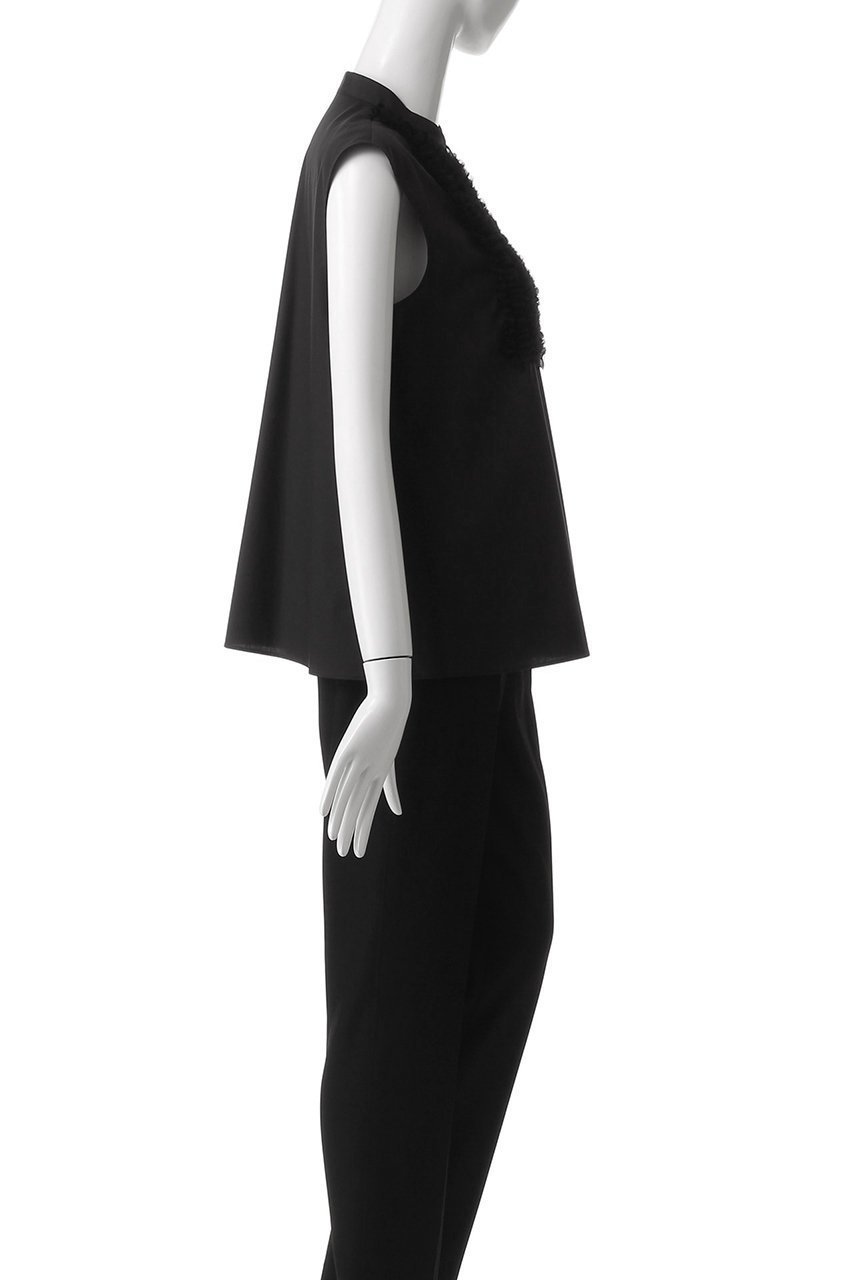 【アルアバイル/allureville】の【Loulou Willoughby】フロントシアーフリルブラウス 人気、トレンドファッション・服の通販 founy(ファニー) 　ファッション　Fashion　レディースファッション　Ladies' Fashion Online　トップス・カットソー　Tops/Tshirt　キャミソール / ノースリーブ　No Sleeves　シャツ/ブラウス　Shirts/Blouses　2025年　2025　2025-2026秋冬・A/W　Aw/Autumn/Winter/Fw/Fall/2025-2026　デニム　Denim　ノースリーブ　No Sleeve　フェミニン　Feminine　フリル　Frills　ロング　Long　A/W・秋冬　Aw・Autumn/Winter・Fw・Fall-Winter　other-3|ID: prp329100004592210 ipo3291000000032601720