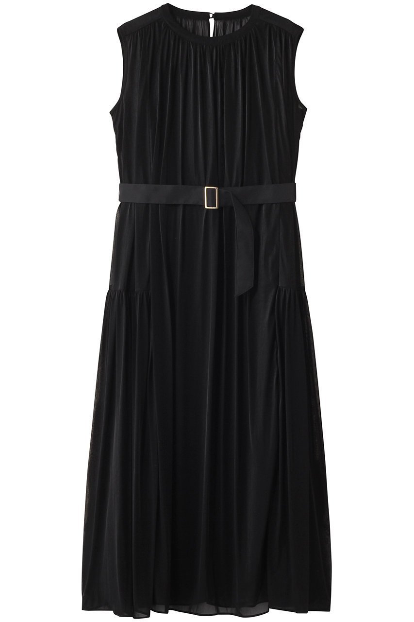 【アルアバイル/allureville】のエスパンディワイドベルトワンピース インテリア・キッズ・メンズ・レディースファッション・服の通販 founy(ファニー) 　ファッション　Fashion　レディースファッション　Fashion for Women　ワンピース　Dresses　チュニック　Tunic Tops & Dresses　ベルト&ウエストマーク　Belts & Waist Accessories　とろみ　Fluid, Flowy Fabric　エレガント 上品　Elegant　ギャザー　Gathered, Ruffled　チュニック　Tunic, Long Top　ロング　Long, Long-Length　ワイド　Wide, Wide Fit　ブラック|ID: prp329100004592212 ipo3291000000036063241