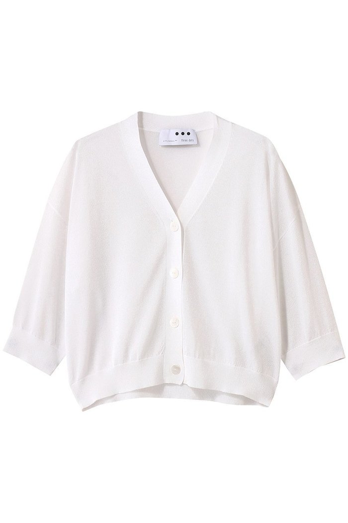 【スリー ドッツ/three dots】のシマーセーター ハーフスリーブカーディガン インテリア・キッズ・メンズ・レディースファッション・服の通販 founy(ファニー) https://founy.com/ ファッション Fashion レディースファッション Ladies' Fashion Online トップス・カットソー Tops/Tshirt ニット Knit Tops カーディガン Cardigans カーディガン Cardigan コンパクト Compact シアー Sheer ショート Short バランス Balance 人気 Popularity NEW・新作・新着・新入荷 New Arrivals |ID: prp329100004592220 ipo3291000000032601792