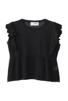 【スリー ドッツ/three dots】のシマーセーター ラッフルトップス 人気、トレンドファッション・服の通販 founy(ファニー) ファッション Fashion レディースファッション Ladies' Fashion Online トップス・カットソー Tops/Tshirt ニット Knit Tops プルオーバー Pullover サマー Summer シアー Sheer ボトム Bottom NEW・新作・新着・新入荷 New Arrivals |ID:prp329100004592222
