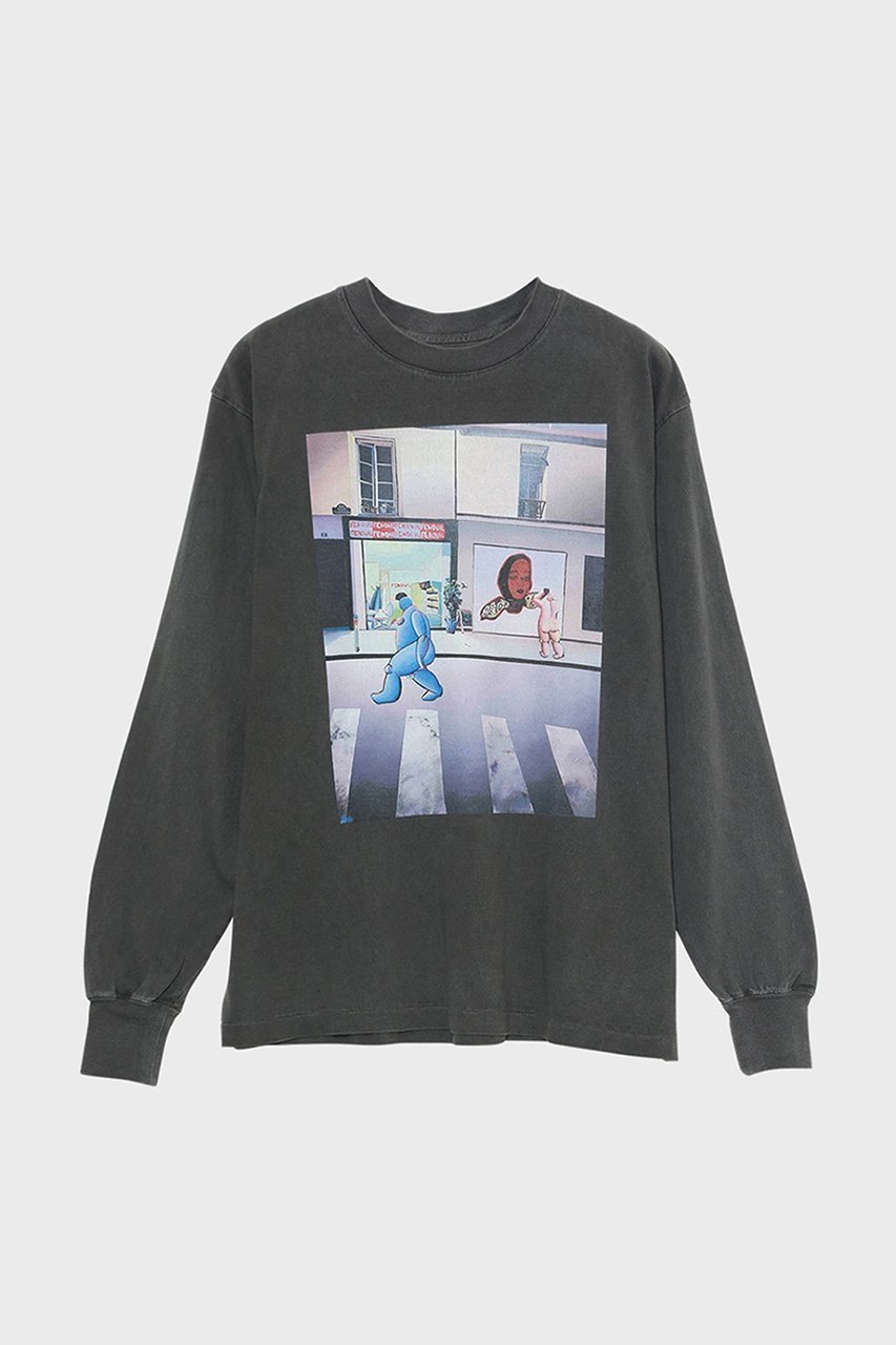 【スタニングルアー/STUNNING LURE】の【KURO iro】Midnight in Paris Tシャツ 人気、トレンドファッション・服の通販 founy(ファニー) 　ファッション　Fashion　レディースファッション　Ladies' Fashion Online　トップス・カットソー　Tops/Tshirt　シャツ/ブラウス　Shirts/Blouses　ロング / Tシャツ　T-Shirts　カットソー　Cut and Sewn　スリーブ　Sleeve　ロング　Long　ヴィンテージ　Vintage　NEW・新作・新着・新入荷　New Arrivals　 other-1|ID: prp329100004592228 ipo3291000000032601833