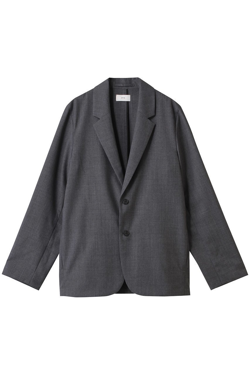 【エイトン/ATON】の【UNISEX】WOOL TORPICAL テーラード ジャケット インテリア・キッズ・メンズ・レディースファッション・服の通販 founy(ファニー) 　ファッション　Fashion　レディースファッション　Ladies' Fashion Online　アウター　Coat Outerwear　ジャケット　Jackets　テーラードジャケット　Tailored Jackets　2025年　2025　2025-2026秋冬・A/W　Aw/Autumn/Winter/Fw/Fall/2025-2026　ユニセックス　Unisex　カーディガン　Cardigan　ジャケット　Jacket　テーラード　Tailored　ボックス　Box　ポケット　Pocket　リラックス　Relax　A/W・秋冬　Aw・Autumn/Winter・Fw・Fall-Winter　トップグレー|ID: prp329100004592237 ipo3291000000032601891
