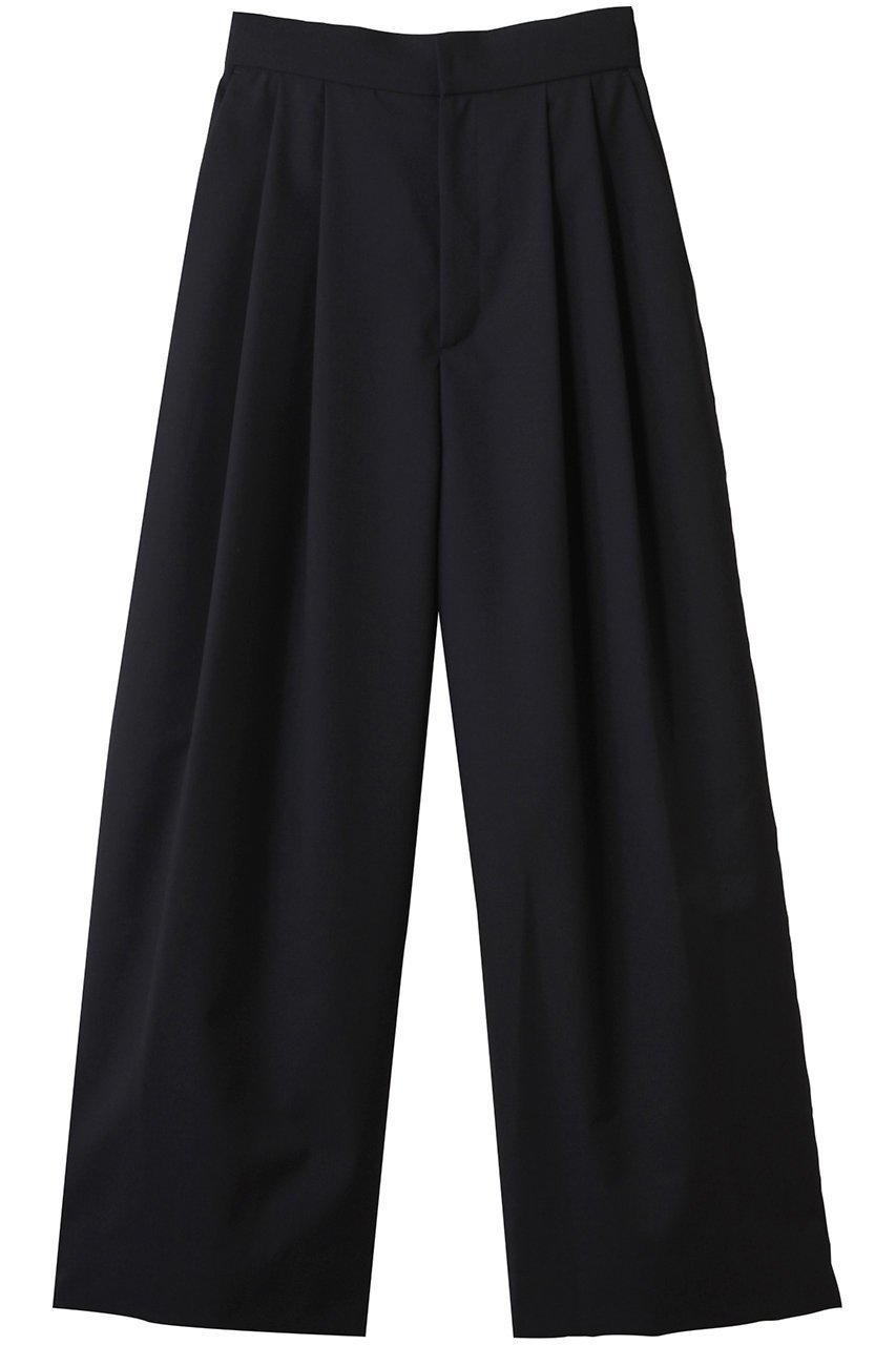 【エイトン/ATON】のWOOL TROPICAL ワイド イージー パンツ インテリア・キッズ・メンズ・レディースファッション・服の通販 founy(ファニー) 　ファッション　Fashion　レディースファッション　Fashion for Women　パンツ　Pants & Trousers　スーツ　Suit, Formalwear　メンズ　Men's, Menswear　リラックス　Relax, Relaxed Fit　ワイド　Wide, Wide Fit　ネイビー|ID: prp329100004592239 ipo3291000000035613537