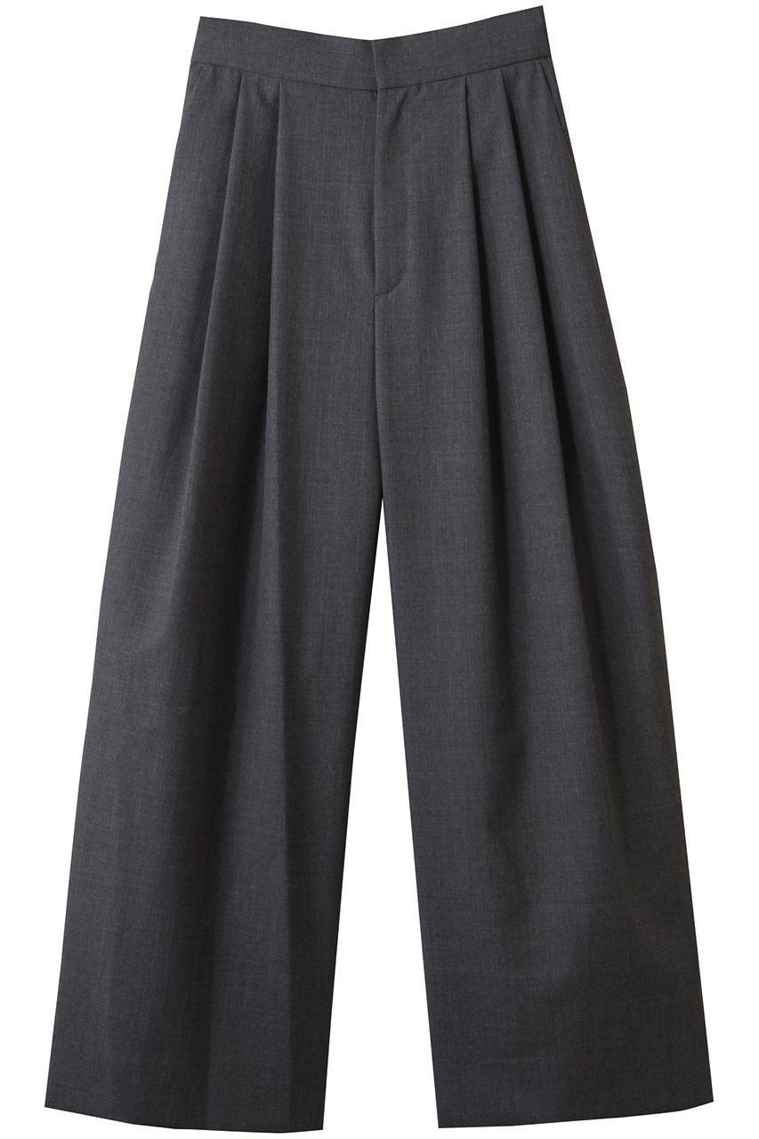 【エイトン/ATON】のWOOL TROPICAL ワイド イージー パンツ インテリア・キッズ・メンズ・レディースファッション・服の通販 founy(ファニー) 　ファッション　Fashion　レディースファッション　Fashion for Women　パンツ　Pants & Trousers　スーツ　Suit, Formalwear　メンズ　Men's, Menswear　リラックス　Relax, Relaxed Fit　ワイド　Wide, Wide Fit　トップグレー|ID: prp329100004592239 ipo3291000000035613538