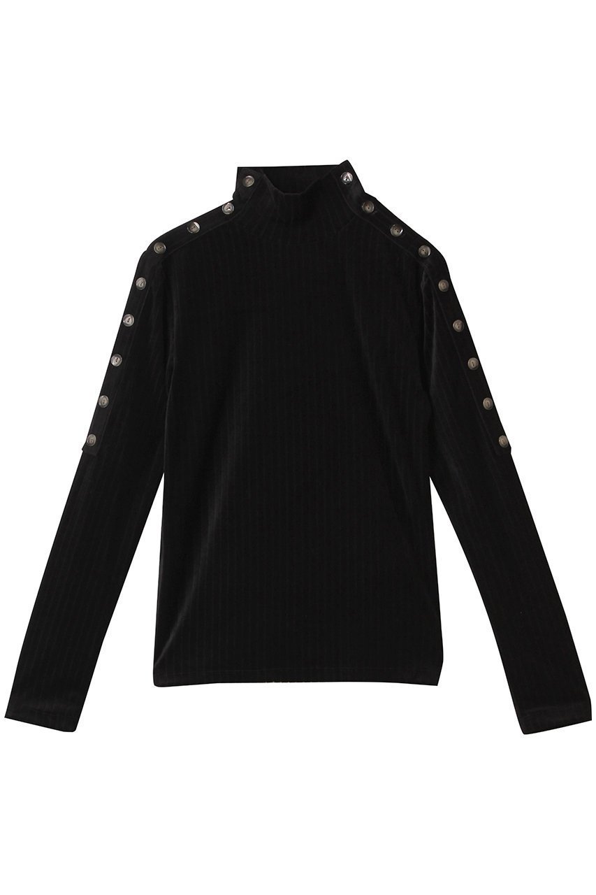 【アキラナカ/AKIRANAKA】のTeuna ジャージー プルオーバー インテリア・キッズ・メンズ・レディースファッション・服の通販 founy(ファニー) 　ファッション　Fashion　レディースファッション　Fashion for Women　トップス・カットソー　Cut & Sew Tops　ニット　Knit Tops & Sweaters　カジュアルプルオーバー・ニットトップス　Pullovers & Knit Tops / Casual Pullovers　なめらか　Smooth, Silky Texture　クラシカル　Classical, Vintage-Inspired　ショルダー　Shoulder, Shoulder Strap　スリーブ　Sleeve, Long Sleeve / Short Sleeve　ハイネック　High Neck, Mock Neck　エレガント 上品　Elegant　ブラック|ID: prp329100004592240 ipo3291000000035613547