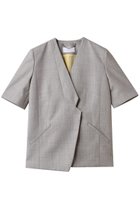 【アキラナカ/AKIRANAKA】のAmalia ハーフスリーブ ジャケット 人気、トレンドファッション・服の通販 founy(ファニー) ファッション Fashion レディースファッション Ladies' Fashion Online アウター Coat Outerwear ジャケット Jackets 2025年 2025 2025-2026秋冬・A/W Aw/Autumn/Winter/Fw/Fall/2025-2026 エレガント 上品 Elegant クール Cool ジャケット Jacket スリーブ Sleeve ハーフ Half A/W・秋冬 Aw・Autumn/Winter・Fw・Fall-Winter thumbnail グレー|ID: prp329100004592243 ipo3291000000032601945