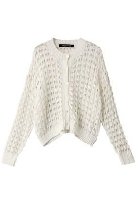 【ミズイロ インド/mizuiro ind】 pattern knitting c/neck short CD カーディガン人気、トレンドファッション・服の通販 founy(ファニー) ファッション Fashion レディースファッション Ladies' Fashion Online トップス・カットソー Tops/Tshirt ニット Knit Tops カーディガン Cardigans カーディガン Cardigan コンパクト Compact サマー Summer ショート Short トレンド Trend |ID:prp329100004592249