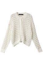 【ミズイロ インド/mizuiro ind】のpattern knitting c/neck short CD カーディガン 人気、トレンドファッション・服の通販 founy(ファニー) ファッション Fashion レディースファッション Ladies' Fashion Online トップス・カットソー Tops/Tshirt ニット Knit Tops カーディガン Cardigans カーディガン Cardigan コンパクト Compact サマー Summer ショート Short トレンド Trend thumbnail off white|ID: prp329100004592249 ipo3291000000032601993