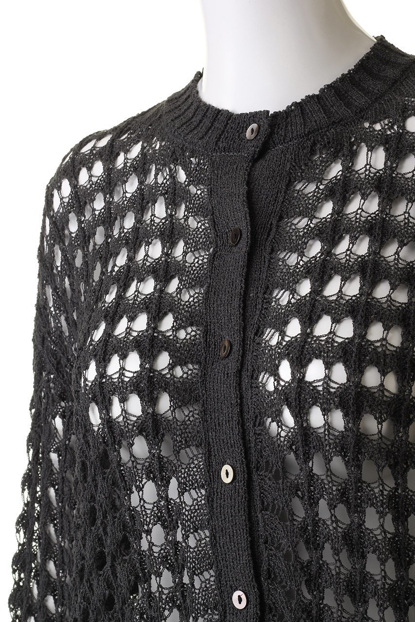 【ミズイロ インド/mizuiro ind】のpattern knitting c/neck short CD カーディガン 人気、トレンドファッション・服の通販 founy(ファニー) 　ファッション　Fashion　レディースファッション　Ladies' Fashion Online　トップス・カットソー　Tops/Tshirt　ニット　Knit Tops　カーディガン　Cardigans　カーディガン　Cardigan　コンパクト　Compact　サマー　Summer　ショート　Short　トレンド　Trend　other-5|ID: prp329100004592249 ipo3291000000032601999