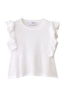 【スリー ドッツ/three dots】のシマーセーター ラッフルトップス 人気、トレンドファッション・服の通販 founy(ファニー) ファッション Fashion レディースファッション Ladies' Fashion Online トップス・カットソー Tops/Tshirt ニット Knit Tops プルオーバー Pullover シアー Sheer センター Center デニム Denim NEW・新作・新着・新入荷 New Arrivals |ID:prp329100004592251