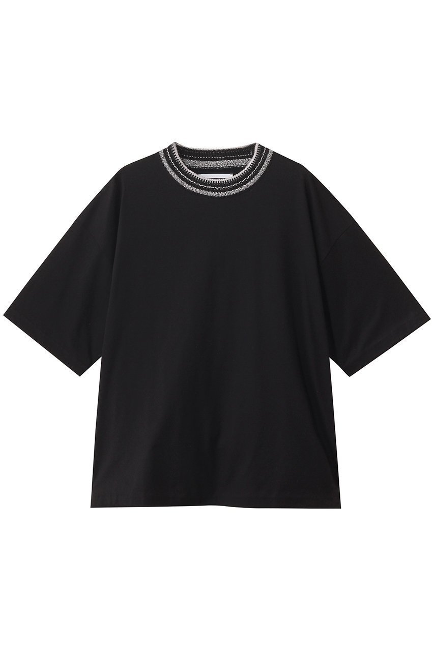 【メゾンスペシャル/MAISON SPECIAL】の【UNISEX】襟リブニット切替 Tシャツ 人気、トレンドファッション・服の通販 founy(ファニー) 　ファッション　Fashion　レディースファッション　Ladies' Fashion Online　トップス・カットソー　Tops/Tshirt　ニット　Knit Tops　シャツ/ブラウス　Shirts/Blouses　ロング / Tシャツ　T-Shirts　カットソー　Cut and Sewn　ユニセックス　Unisex　ショート　Short　ジャカード　Jacquard　スリーブ　Sleeve　バランス　Balance　リブニット　Rib Knit　リラックス　Relax　エレガント 上品　Elegant　切替　Switching　NEW・新作・新着・新入荷　New Arrivals　無地　Plain Color　 other-1|ID: prp329100004592254 ipo3291000000032602029