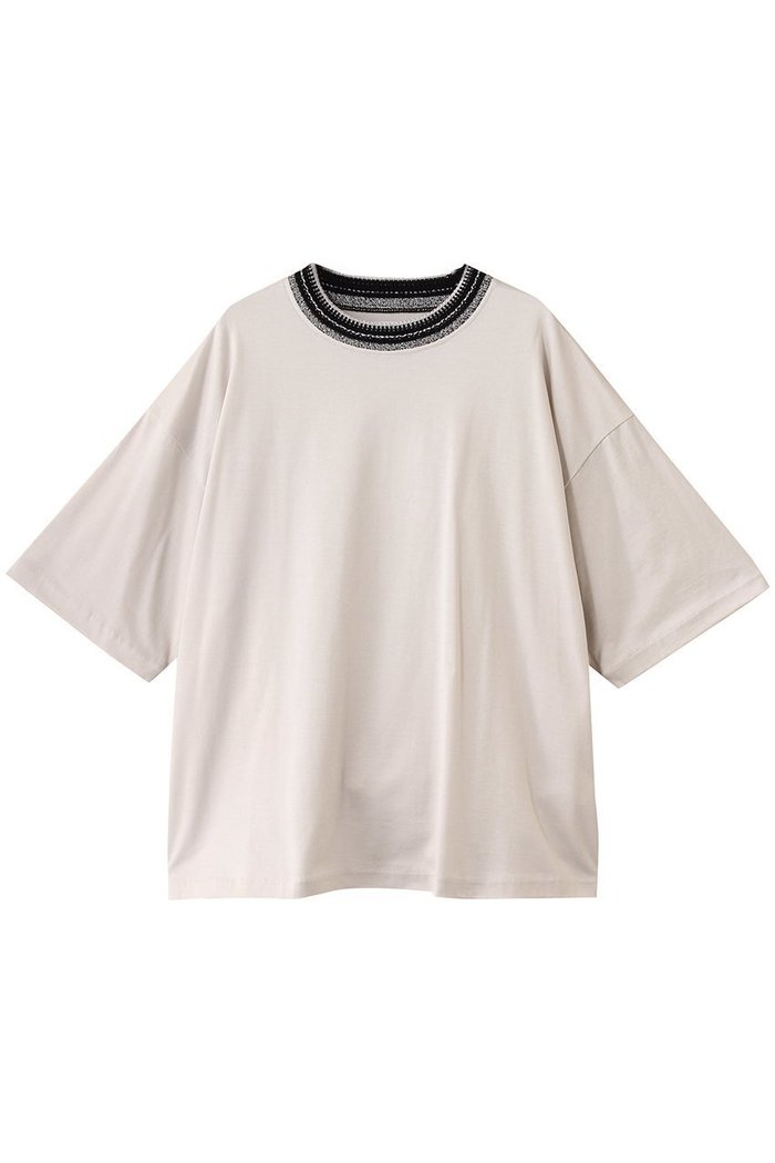 【メゾンスペシャル/MAISON SPECIAL】の【UNISEX】襟リブニット切替 Tシャツ インテリア・キッズ・メンズ・レディースファッション・服の通販 founy(ファニー) https://founy.com/ ファッション Fashion レディースファッション Ladies' Fashion Online トップス・カットソー Tops/Tshirt ニット Knit Tops シャツ/ブラウス Shirts/Blouses ロング / Tシャツ T-Shirts カットソー Cut and Sewn ユニセックス Unisex ショート Short ジャカード Jacquard スリーブ Sleeve バランス Balance リブニット Rib Knit リラックス Relax エレガント 上品 Elegant 切替 Switching NEW・新作・新着・新入荷 New Arrivals 無地 Plain Color |ID: prp329100004592254 ipo3291000000032602031