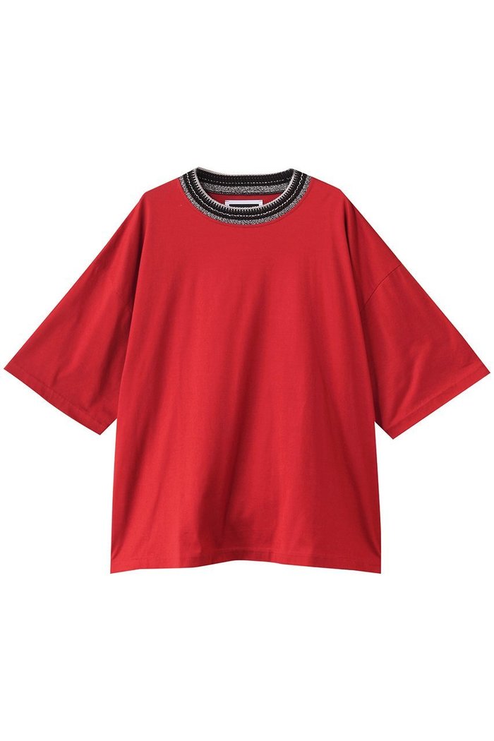 【メゾンスペシャル/MAISON SPECIAL】の【UNISEX】襟リブニット切替 Tシャツ インテリア・キッズ・メンズ・レディースファッション・服の通販 founy(ファニー) https://founy.com/ ファッション Fashion レディースファッション Ladies' Fashion Online トップス・カットソー Tops/Tshirt ニット Knit Tops シャツ/ブラウス Shirts/Blouses ロング / Tシャツ T-Shirts カットソー Cut and Sewn ユニセックス Unisex ショート Short ジャカード Jacquard スリーブ Sleeve バランス Balance リブニット Rib Knit リラックス Relax エレガント 上品 Elegant 切替 Switching NEW・新作・新着・新入荷 New Arrivals 無地 Plain Color |ID: prp329100004592254 ipo3291000000032602032