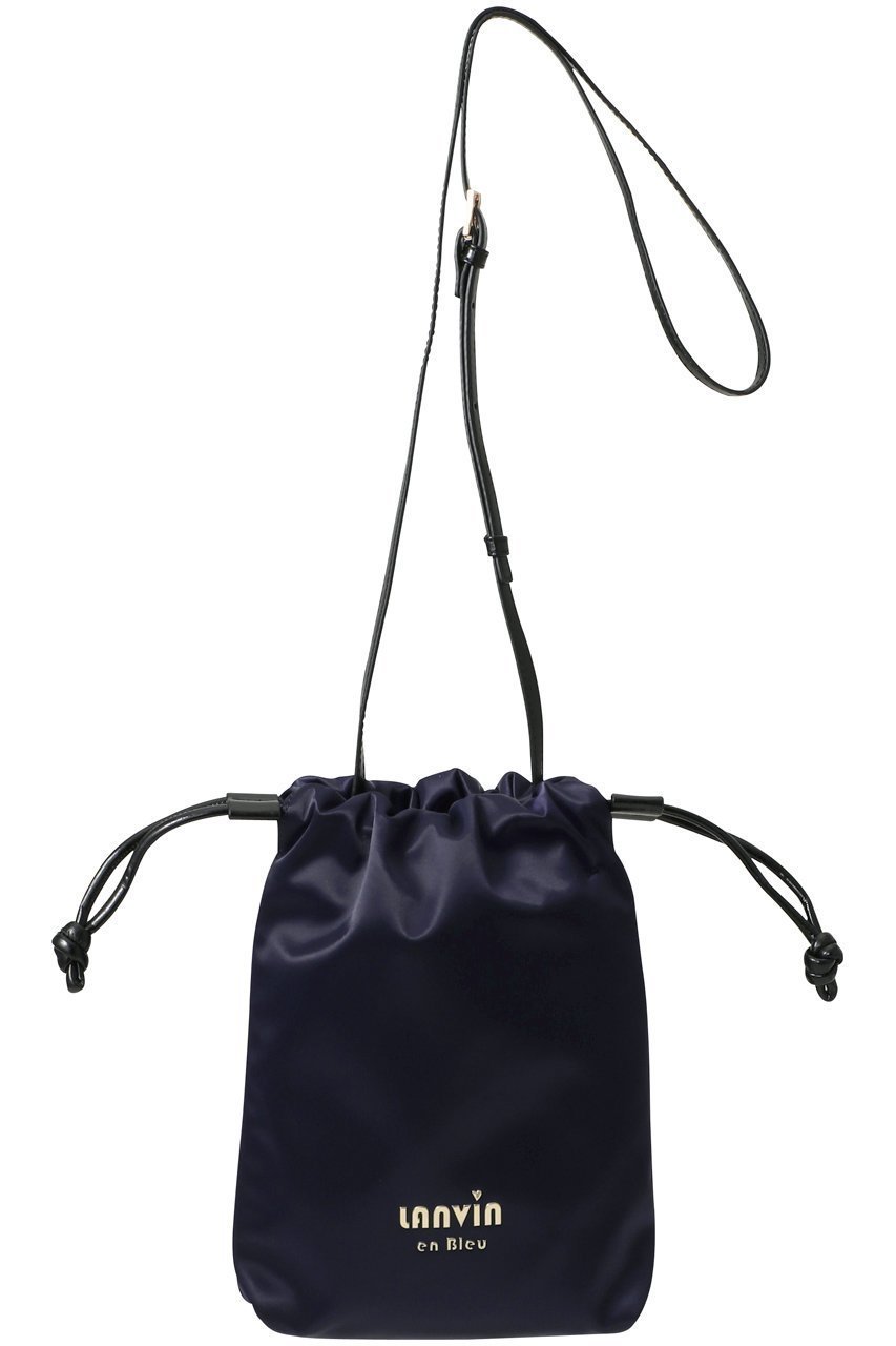 【ランバン オン ブルー/LANVIN en Bleu】のサテンドロストショルダーバッグ インテリア・キッズ・メンズ・レディースファッション・服の通販 founy(ファニー) 　ファッション　Fashion　レディースファッション　Fashion for Women　バッグ　Bags　サテン　Satin, Glossy Fabric　パーティ　Party, Party Style　ポーチ　Pouch, Small Case　エレガント 上品　Elegant　財布　Wallet, Purse　ネイビー|ID: prp329100004592255 ipo3291000000035691633