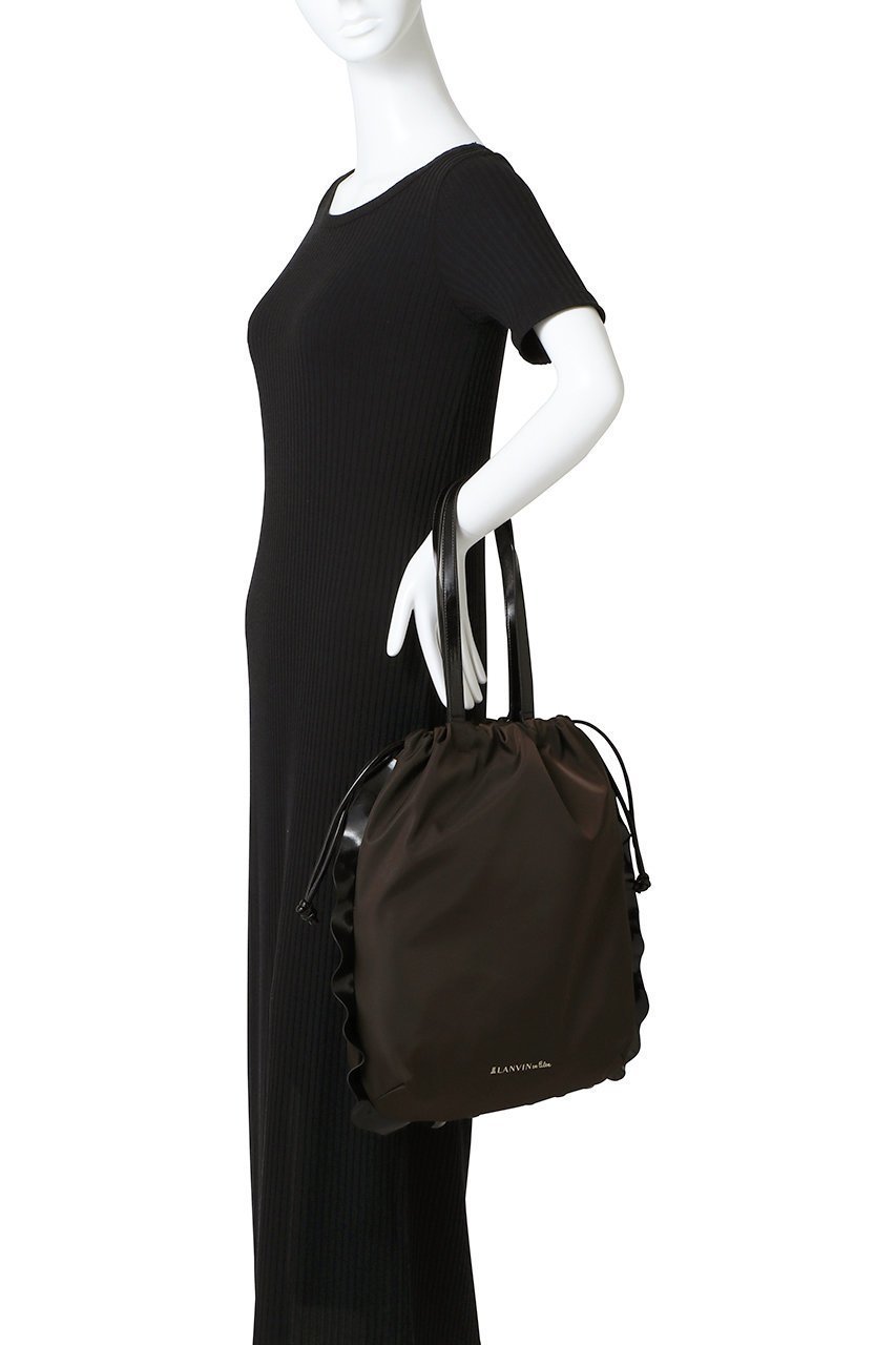 【ランバン オン ブルー/LANVIN en Bleu】のコンビフリルドロストトートバッグ 人気、トレンドファッション・服の通販 founy(ファニー) 　ファッション　Fashion　レディースファッション　Fashion for Women　バッグ　Bags　フリル　Frill, Ruffle　other-2|ID: prp329100004592256 ipo3291000000035691642