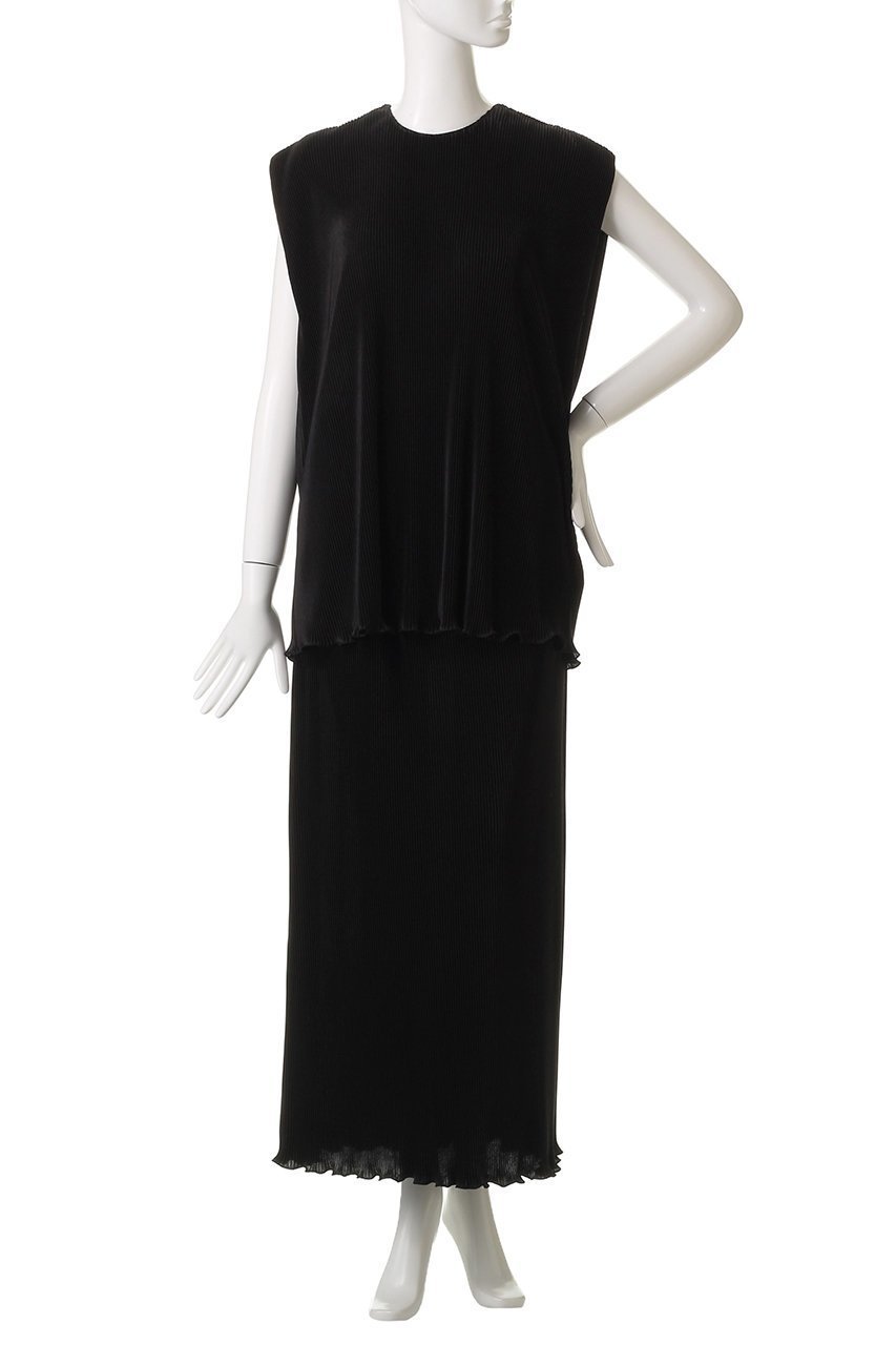 【リムアーク/RIM.ARK】のBLACK DRESS [3]/ドレス 人気、トレンドファッション・服の通販 founy(ファニー) 　ファッション　Fashion　レディースファッション　Fashion for Women　ワンピース　Dresses　フォーマル・パーティードレス・結婚式用ドレス　Elegant & Casual Dresses　チュニック　Tunic Tops & Dresses　オケージョン　Occasion Wear　シンプル　Simple, Minimal　セットアップ　Set-Up, Coordinated Outfit　チュニック　Tunic, Long Top　ドレス　Dress, One-Piece　プリーツ　Pleats, Pleated　ロング　Long, Long-Length　other-7|ID: prp329100004592277 ipo3291000000035613619