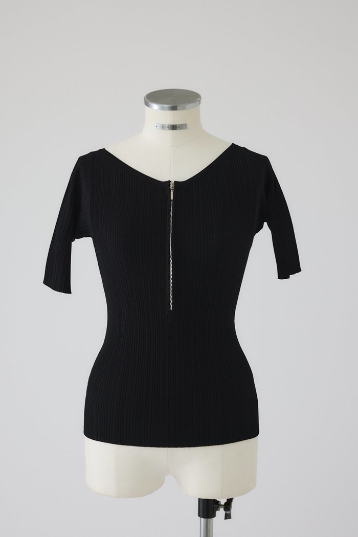 【リムアーク/RIM.ARK】の【7/2 10:00販売開始】Rib zipper knit tops/ニット インテリア・キッズ・メンズ・レディースファッション・服の通販 founy(ファニー) https://founy.com/ ファッション Fashion レディースファッション Ladies' Fashion Online トップス・カットソー Tops/Tshirt ニット Knit Tops プルオーバー Pullover アクセサリー Accessories ジップ Zip フィット Fit リブニット Rib Knit 再入荷 Restock/Back In Stock/Re Arrival |ID: prp329100004592280 ipo3291000000032602207