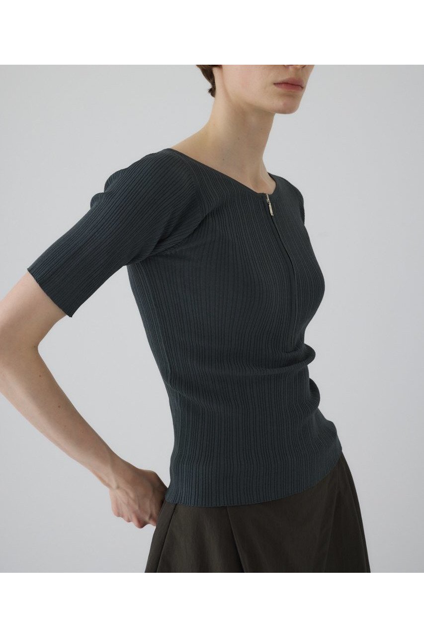 【リムアーク/RIM.ARK】の【7/2 10:00販売開始】Rib zipper knit tops/ニット 人気、トレンドファッション・服の通販 founy(ファニー) 　ファッション　Fashion　レディースファッション　Ladies' Fashion Online　トップス・カットソー　Tops/Tshirt　ニット　Knit Tops　プルオーバー　Pullover　アクセサリー　Accessories　ジップ　Zip　フィット　Fit　リブニット　Rib Knit　NEW・新作・新着・新入荷　New Arrivals　other-5|ID: prp329100004592280 ipo3291000000032602214