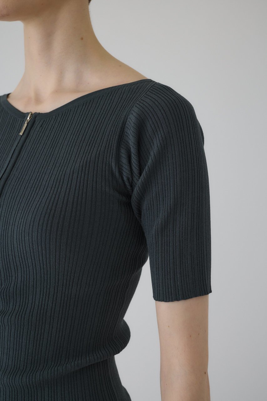 【リムアーク/RIM.ARK】の【7/2 10:00販売開始】Rib zipper knit tops/ニット 人気、トレンドファッション・服の通販 founy(ファニー) 　ファッション　Fashion　レディースファッション　Ladies' Fashion Online　トップス・カットソー　Tops/Tshirt　ニット　Knit Tops　プルオーバー　Pullover　アクセサリー　Accessories　ジップ　Zip　フィット　Fit　リブニット　Rib Knit　NEW・新作・新着・新入荷　New Arrivals　other-7|ID: prp329100004592280 ipo3291000000032602216