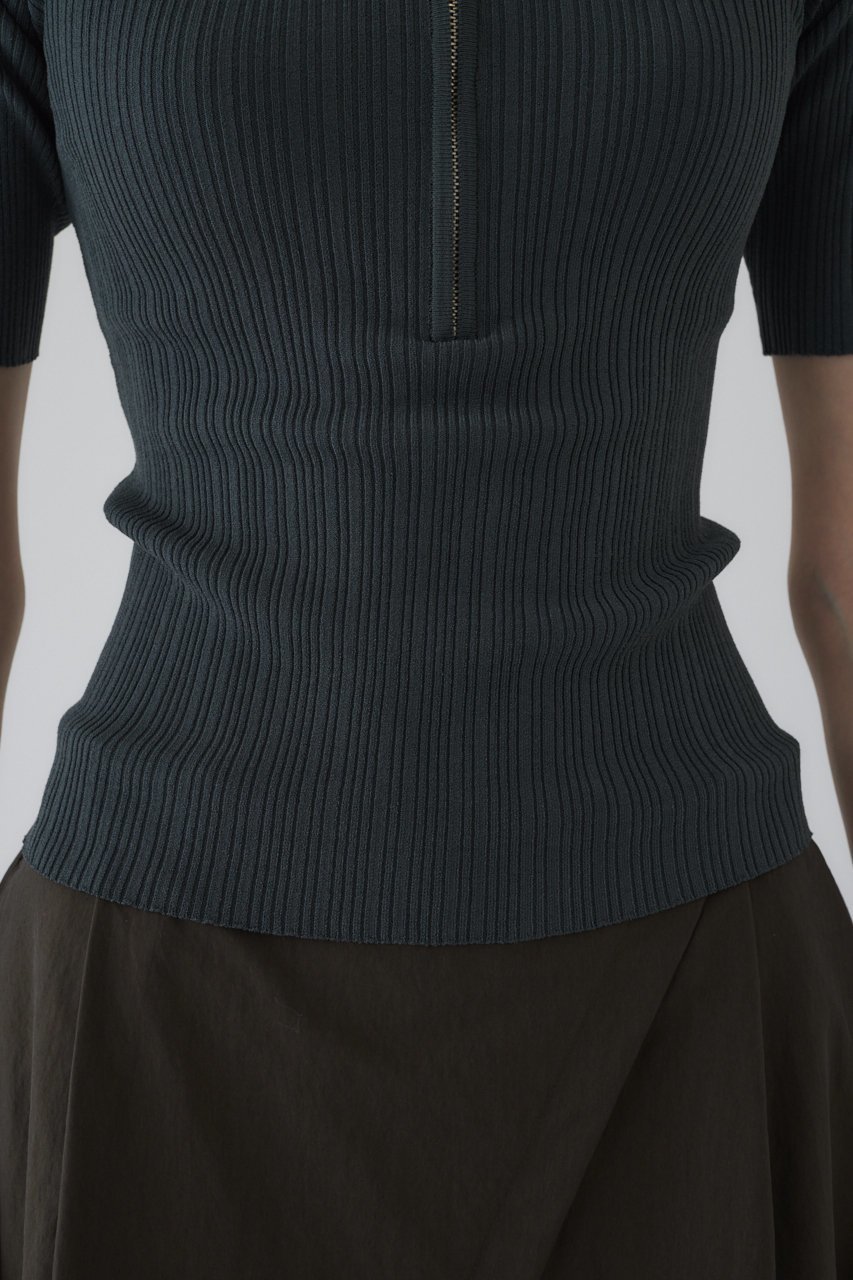 【リムアーク/RIM.ARK】の【7/2 10:00販売開始】Rib zipper knit tops/ニット 人気、トレンドファッション・服の通販 founy(ファニー) 　ファッション　Fashion　レディースファッション　Ladies' Fashion Online　トップス・カットソー　Tops/Tshirt　ニット　Knit Tops　プルオーバー　Pullover　アクセサリー　Accessories　ジップ　Zip　フィット　Fit　リブニット　Rib Knit　NEW・新作・新着・新入荷　New Arrivals　other-8|ID: prp329100004592280 ipo3291000000032602217