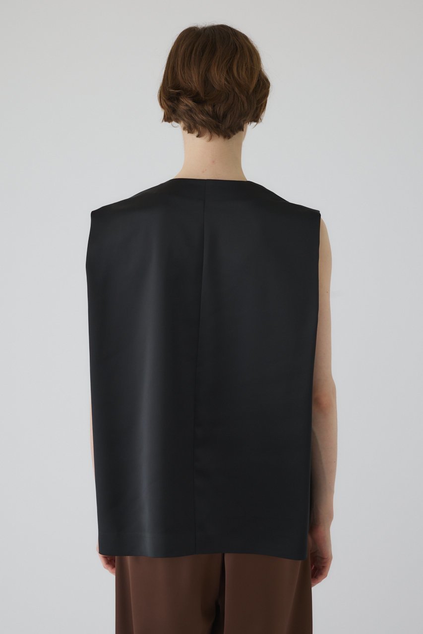 【リムアーク/RIM.ARK】のSatin chic vest/ベスト 人気、トレンドファッション・服の通販 founy(ファニー) 　ファッション　Fashion　レディースファッション　Fashion for Women　トップス・カットソー　Cut & Sew Tops　ニット　Knit Tops & Sweaters　ベスト&ジレ / 重ね着スタイル　Vests & Gilets　カジュアルプルオーバー・ニットトップス　Pullovers & Knit Tops / Casual Pullovers　おすすめ　Recommended / Our Picks　オケージョン　Occasion Wear　サテン　Satin, Glossy Fabric　セットアップ　Set-Up, Coordinated Outfit　フロント　Front, Front Design　ベスト　Vest, Waistcoat　ラグジュアリー　Luxury, Elegant　other-4|ID: prp329100004592282 ipo3291000000033035923