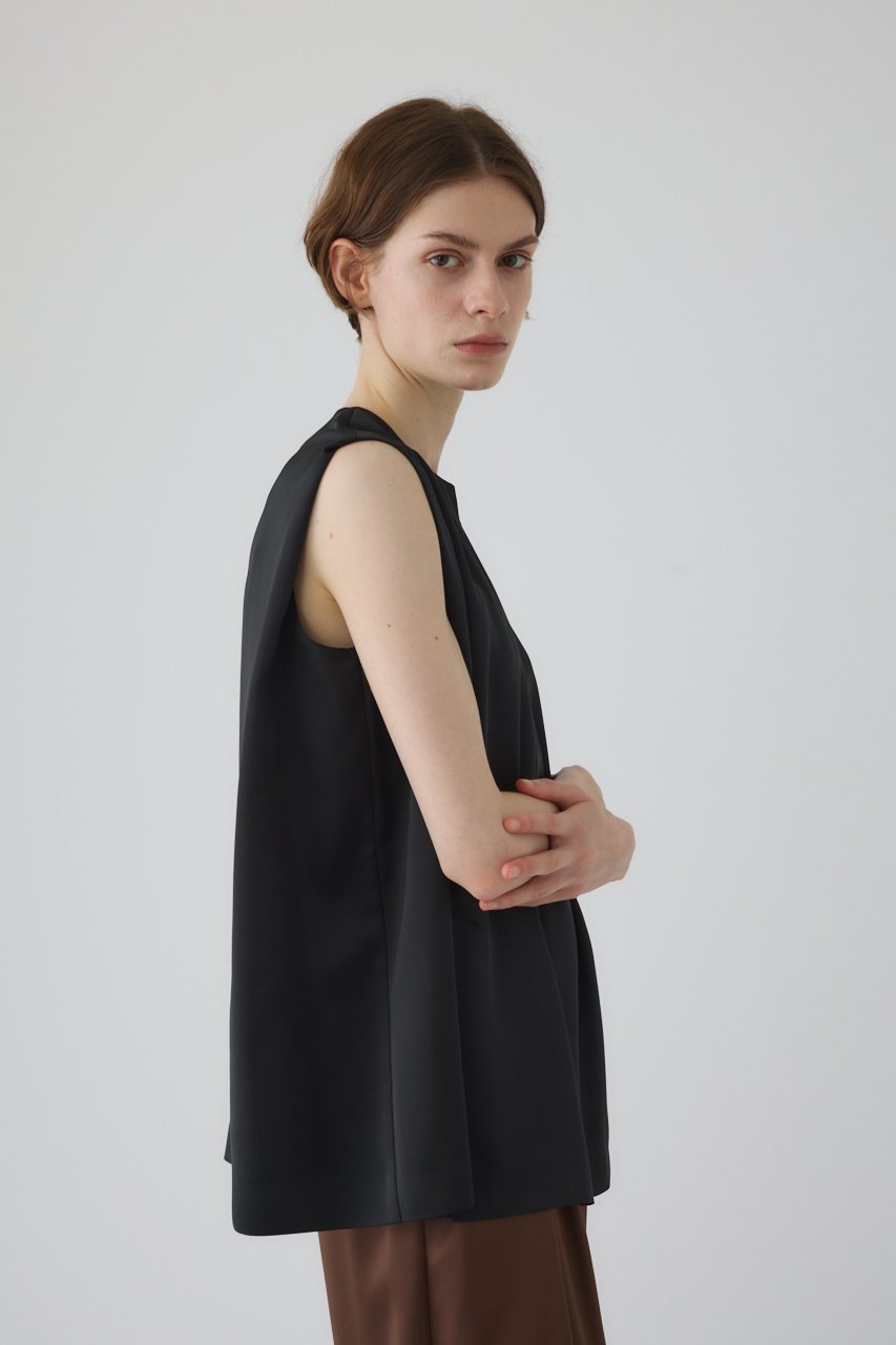 【リムアーク/RIM.ARK】のSatin chic vest/ベスト 人気、トレンドファッション・服の通販 founy(ファニー) 　ファッション　Fashion　レディースファッション　Fashion for Women　トップス・カットソー　Cut & Sew Tops　ニット　Knit Tops & Sweaters　ベスト&ジレ / 重ね着スタイル　Vests & Gilets　カジュアルプルオーバー・ニットトップス　Pullovers & Knit Tops / Casual Pullovers　おすすめ　Recommended / Our Picks　オケージョン　Occasion Wear　サテン　Satin, Glossy Fabric　セットアップ　Set-Up, Coordinated Outfit　フロント　Front, Front Design　ベスト　Vest, Waistcoat　ラグジュアリー　Luxury, Elegant　other-5|ID: prp329100004592282 ipo3291000000033035924