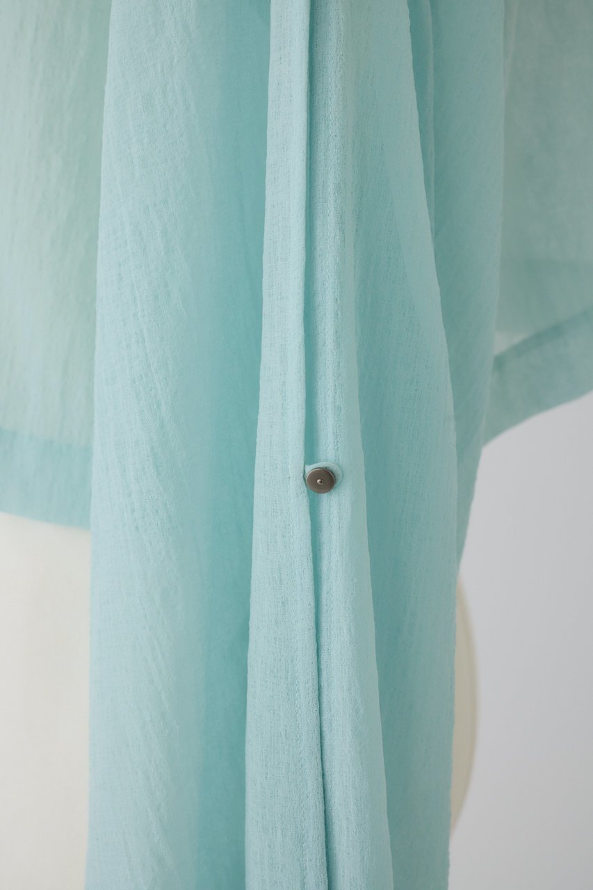 【リムアーク/RIM.ARK】の【7/2 10:00販売開始】Open sleeve sheer SH/シャツ 人気、トレンドファッション・服の通販 founy(ファニー) 　ファッション　Fashion　レディースファッション　Ladies' Fashion Online　トップス・カットソー　Tops/Tshirt　シャツ/ブラウス　Shirts/Blouses　シンプル　Simple　スリット　Slit　スリーブ　Sleeve　バランス　Balance　ロング　Long　エレガント 上品　Elegant　夏　Summer　NEW・新作・新着・新入荷　New Arrivals　other-7|ID: prp329100004592283 ipo3291000000032602247