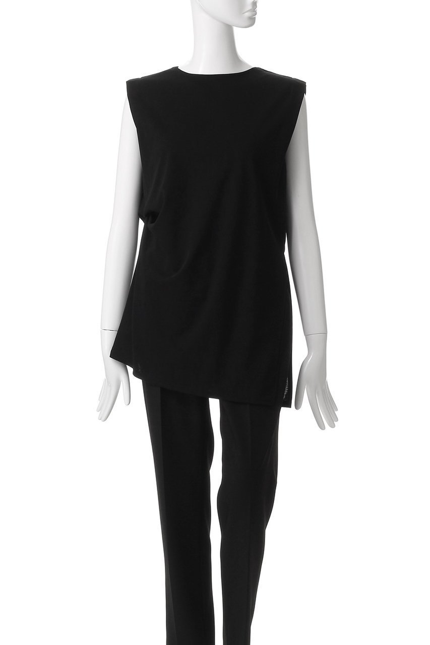 【ドメル/DOMELLE】のノースリーブ ジャージトップ 人気、トレンドファッション・服の通販 founy(ファニー) 　ファッション　Fashion　レディースファッション　Fashion for Women　トップス・カットソー　Cut & Sew Tops　キャミソール&ノースリーブ　Camisoles & Sleeveless Tops　シャツ・ブラウス・オフィスカジュアル　Elegant Blouses & Button-Ups　2025年　2025　2025-2026秋冬・A/W　Autumn/Winter 2025–26 AW25–26　なめらか　Smooth, Silky Texture　アシンメトリー　Asymmetrical Style　インナー　Innerwear　カーディガン　Cardigan, Knitwear　ジャケット　Jacket, Outerwear　ノースリーブ　Sleeveless, No-Sleeve　エレガント 上品　Elegant　A/W・秋冬　Autumn/Winter　other-2|ID: prp329100004592285 ipo3291000000032602260