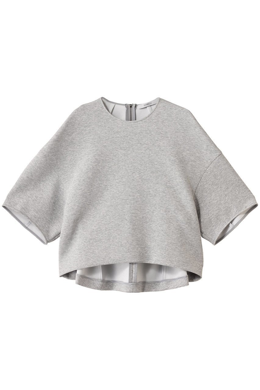 【ドメル/DOMELLE】のショート ジャージー トップ インテリア・キッズ・メンズ・レディースファッション・服の通販 founy(ファニー) ファッション Fashion レディースファッション Fashion for Women トップス・カットソー Cut & Sew Tops シャツ・ブラウス・オフィスカジュアル Elegant Blouses & Button-Ups ロングTシャツ・Tシャツ Longline T-Shirts & Tees カットソー・ベーシックTシャツ Cut-and-Sewn Tops / Stretch Tees & Basics ショルダー Shoulder, Shoulder Strap ショート Short, Short Length シンプル Simple, Minimal スリーブ Sleeve, Long Sleeve / Short Sleeve ドロップ Drop Shoulder, Dropped Style バランス Balance, Style Balance フォルム Silhouette, Form ライトグレー|ID: prp329100004592307 ipo3291000000036117662