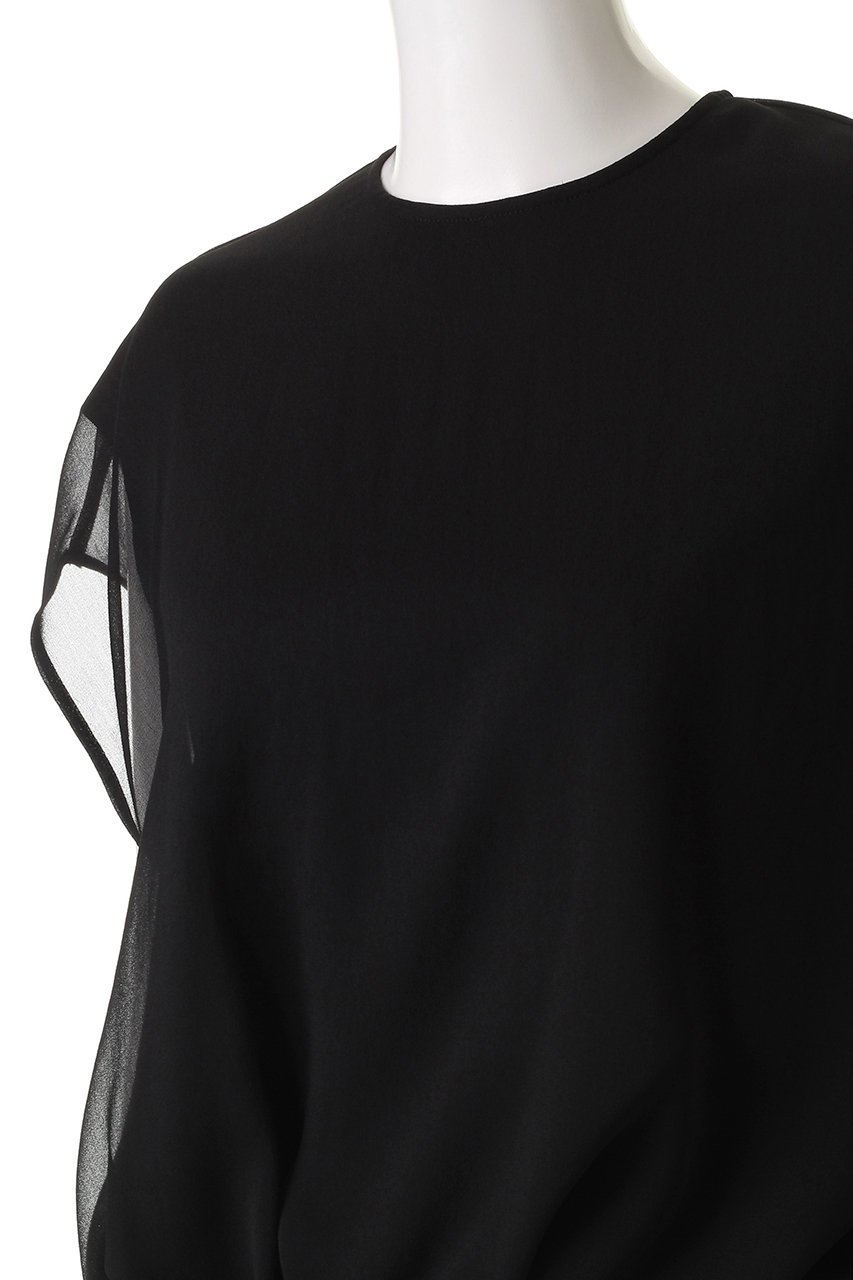 【ドメル/DOMELLE】のダブル レイヤード トップ 人気、トレンドファッション・服の通販 founy(ファニー) 　ファッション　Fashion　レディースファッション　Ladies' Fashion Online　トップス・カットソー　Tops/Tshirt　シャツ/ブラウス　Shirts/Blouses　2025年　2025　2025-2026秋冬・A/W　Aw/Autumn/Winter/Fw/Fall/2025-2026　シアー　Sheer　ショート　Short　スリーブ　Sleeve　ダブル　Double　デニム　Denim　A/W・秋冬　Aw・Autumn/Winter・Fw・Fall-Winter　other-5|ID: prp329100004592308 ipo3291000000032602416