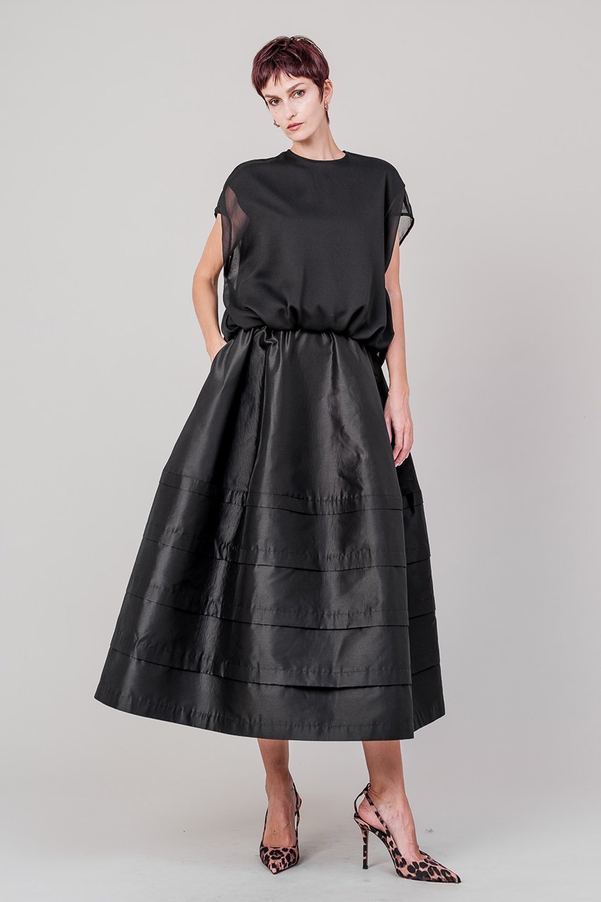 【ドメル/DOMELLE】のダブル レイヤード トップ 人気、トレンドファッション・服の通販 founy(ファニー) 　ファッション　Fashion　レディースファッション　Fashion for Women　トップス・カットソー　Cut & Sew Tops　シャツ・ブラウス・オフィスカジュアル　Elegant Blouses & Button-Ups　2025年　2025　2025-2026秋冬・A/W　Autumn/Winter 2025–26 AW25–26　シアー　Sheer, See-Through　ショート　Short, Short Length　スリーブ　Sleeve, Long Sleeve / Short Sleeve　ダブル　Double, Double-Breasted　デニム　Denim, Jeans Material　A/W・秋冬　Autumn/Winter　other-6|ID: prp329100004592308 ipo3291000000032674645