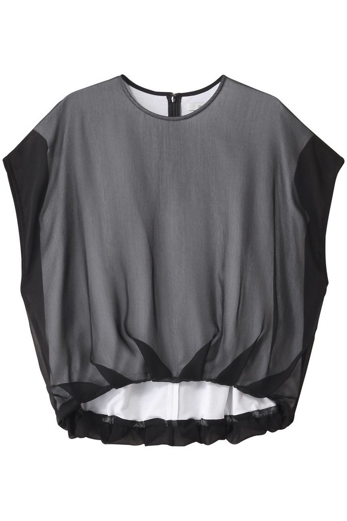 【ドメル/DOMELLE】のダブル レイヤード トップ インテリア・キッズ・メンズ・レディースファッション・服の通販 founy(ファニー) https://founy.com/ ファッション Fashion レディースファッション Fashion for Women トップス・カットソー Cut & Sew Tops シャツ・ブラウス・オフィスカジュアル Elegant Blouses & Button-Ups シアー Sheer, See-Through ショート Short, Short Length スリーブ Sleeve, Long Sleeve / Short Sleeve ダブル Double, Double-Breasted デニム Denim, Jeans Material |ID: prp329100004592308 ipo3291000000036117674